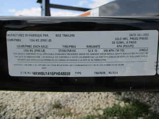 2023 Rice 76x14  Single Axle Utility RS7614