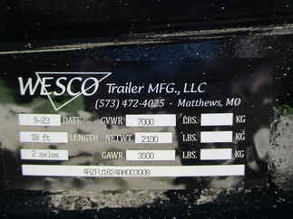 2024 Wesco 82x18 Car Hauler