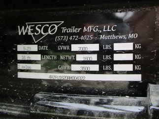 2024 Wesco 82x16 Utility