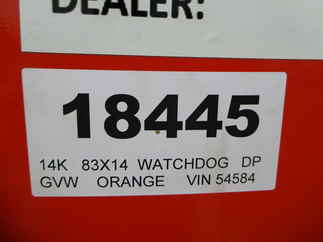 2023 Watchdog 83x14  Dump WD714