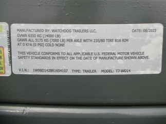 2024 Watchdog 83x14  Dump WD714