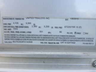 2015 United 8.5x24  Enclosed Car Hauler UXT-8.524TA52