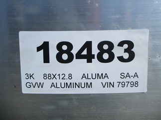 2024 Aluma 88x12.83  Aluminum Single Axle Utility A8812S-R
