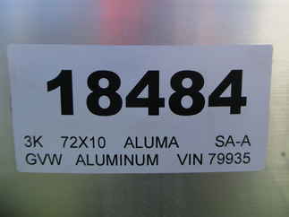 2024 Aluma 72x10  Aluminum Single Axle Utility 7210H-S-TG