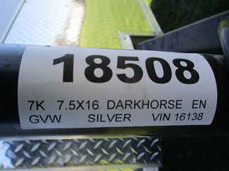 2024 Darkhorse 7.5x16  Enclosed Cargo DHW7.5X16TA35