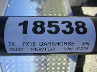 2024 Darkhorse 7x18  Enclosed Cargo DHW7X18TA35