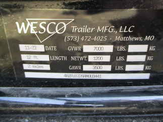 2024 Wesco 76x12 Utility