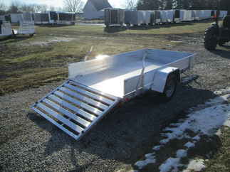 2024 Aluma 63x10  Aluminum Single Axle Utility 6310ESA-S-TG