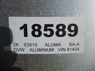 2024 Aluma 63x10  Aluminum Single Axle Utility 6310ESA-S-TG