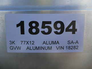 2024 Aluma 77x12  Aluminum Single Axle Utility 7712H-S-TG