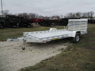 2024 Aluma 78x15  Aluminum Single Axle Utility 7815S-EL-TG-TR