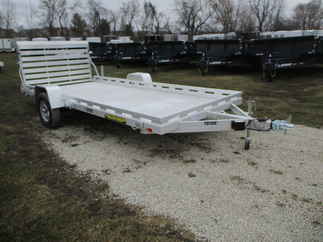 2024 Aluma 78x15  Aluminum Single Axle Utility 7815S-EL-TG-TR
