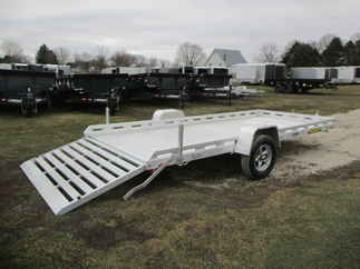 2024 Aluma 78x15  Aluminum Single Axle Utility 7815S-EL-TG-TR