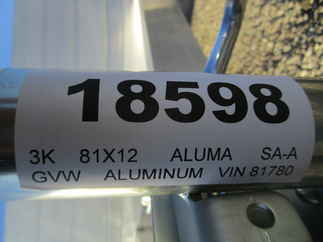 2024 Aluma 81x12  Aluminum Single Axle Utility 8112S-R-BT-SR