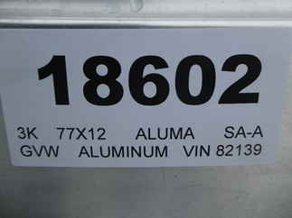2024 Aluma 77x12  Aluminum Single Axle Utility EX7712H-S-BT