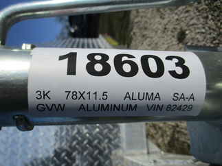 2025 Aluma 78x11.5  Aluminum Single Axle Utility MC210S-R-RTD
