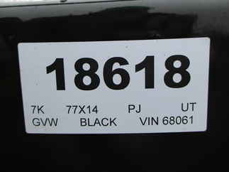 2024 PJ Trailer 77x14 UK Utility UK21432CSGK