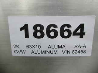 2025 Aluma 63x10  Aluminum Single Axle Utility 6310S-TG
