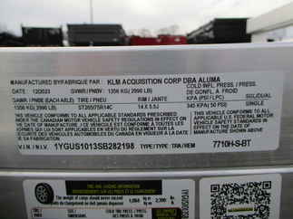 2025 Aluma 77x10  Aluminum Single Axle Utility 7710H-S-BT