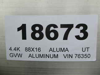 2024 Aluma 88x16  Utility A8816TA-EL-R