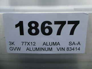 2025 Aluma 77x12  Aluminum Single Axle Utility 7712H-TILT-S