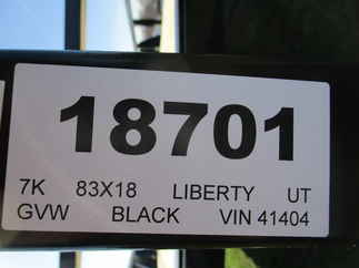 2024 Liberty 83x18  Utility LU7K83X18C4TT                 