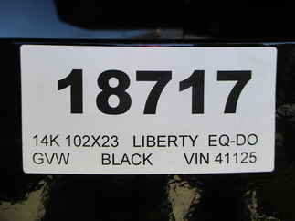 2024 Liberty 102x23  Equipment Deckover LOA14K102X20+3BPWFSR          