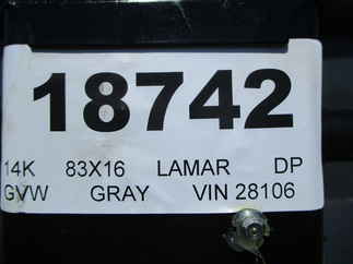 2024 Lamar 83x16  Dump DL831627