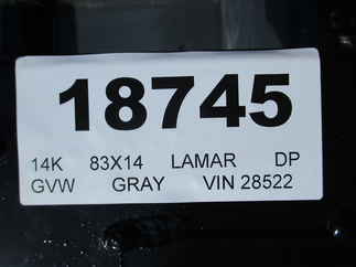 2024 Lamar 83x14  Dump DL831427