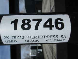 2004 TRLR Express 76x12  Single Axle Utility 