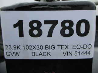 2024 Big Tex 102x30  Equipment Deckover 22PH-25BK+5MR