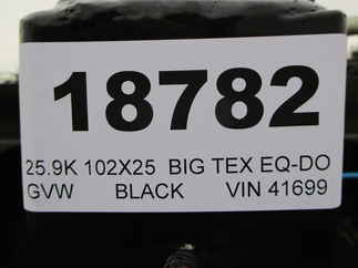2024 Big Tex 102x25  Equipment Deckover 25PH-20BK+5MR
