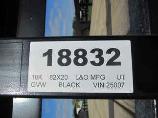 2024 L&O Mfg 82x20  Utility 610205.2F2