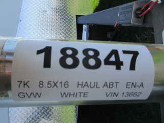 2024 Haul-About 8.5x16  Enclosed Car Hauler PAN8516TA2