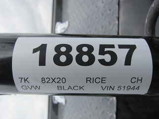 2024 Rice 82x20  Car Hauler FMCR8220