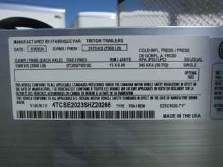 2025 Triton 8.5x20  Enclosed Car Hauler EZEC8.5X20CH-IF