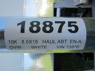 2024 Haul-About 8.5x18  Enclosed Car Hauler LPD8518TA3