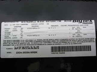 2025 Big Tex 102x30  Gooseneck 22GN-30D5A-MRBK