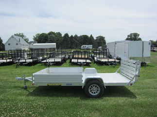 2025 Aluma 81x12  Aluminum Single Axle Utility 8112S-R-BT