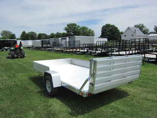 2025 Aluma 81x12  Aluminum Single Axle Utility 8112S-R-BT
