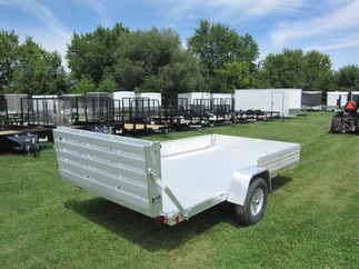 2025 Aluma 81x12  Aluminum Single Axle Utility 8112S-R-BT