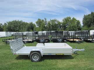 2025 Aluma 81x12  Aluminum Single Axle Utility 8112S-R-BT