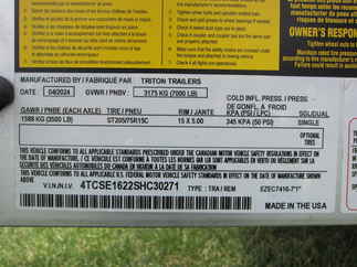 2025 Triton 7.4x16  Enclosed Cargo EZEC7.4X16-IF
