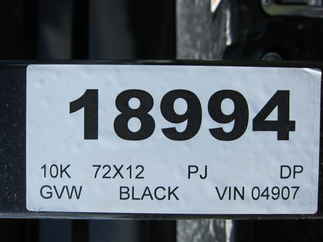 2025 PJ Trailer 72x12 D3 Dump D3J1252BSSK-RA01-TK01
