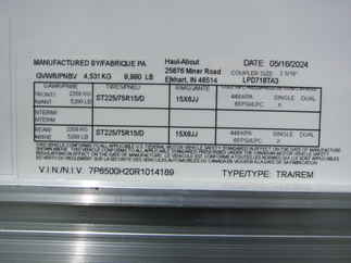 2024 Haul-About 7x18  Enclosed Cargo LPD718TA3