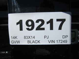 2025 PJ Trailer 83x14 DL Dump DLJ1472BSSK