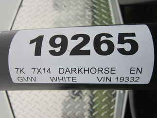 2025 Darkhorse 7x14  Enclosed Cargo DHW7X14TA35
