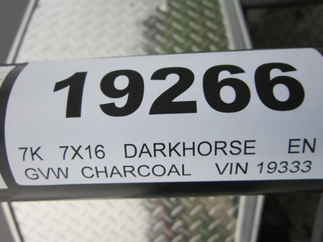 2025 Darkhorse 7x16  Enclosed Cargo DHW7X16TA35