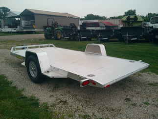 2025 Aluma 82x14  Aluminum Single Axle Utility 8214H-TILT-S-EL-RTD