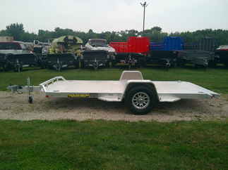 2025 Aluma 82x14  Aluminum Single Axle Utility 8214H-TILT-S-EL-RTD